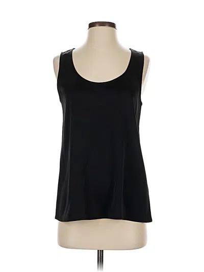 Pre-owned St John Tank Top Black Strapless Neckline Tops