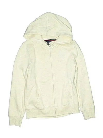 Pre-owned Tommy Hilfiger Kids' Zip Up Hoodie In White