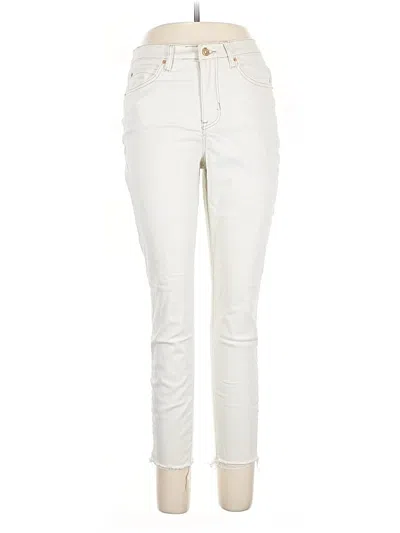 Pre-owned Nicole Miller Jeans In White