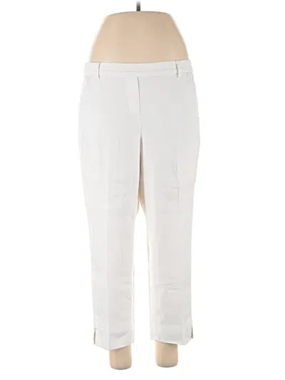 Pre-owned Jjill Linen Pants In White