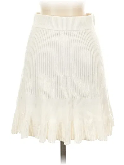 Pre-owned Free People Casual Skirt In White