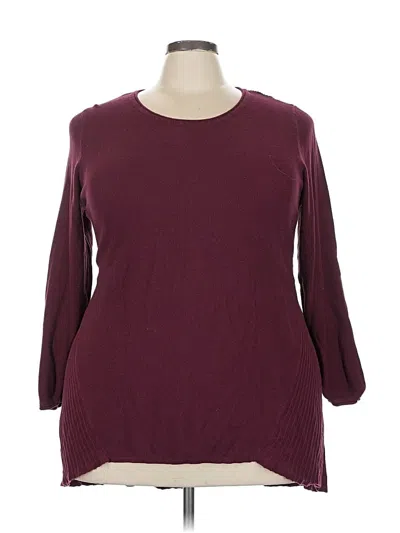 Pre-owned Style & Co Casual Dress In Burgundy