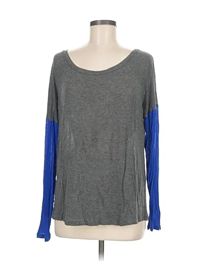 Pre-owned Vintage Havana 3/4 Sleeve T-shirt In Gray