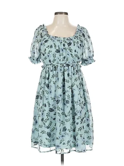 Pre-owned Assorted Brands Casual Dress In Blue