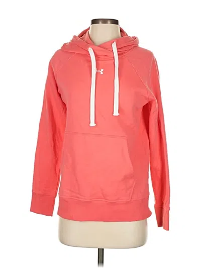 Pre-owned Under Armour Pullover Hoodie In Pink
