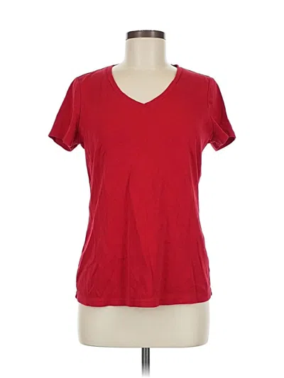 Pre-owned St. John's Bay Short Sleeve T-shirt In Red