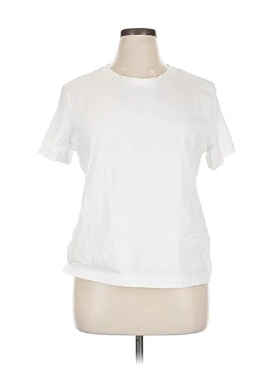 Pre-owned Banana Republic Factory Store Short Sleeve T-shirt In White