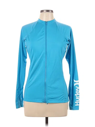 Pre-owned Hurley Track Jacket In Blue