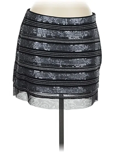 Pre-owned Express Formal Skirt In Silver