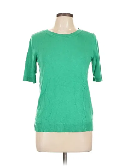 Pre-owned Anne Klein Cardigan Sweater In Green