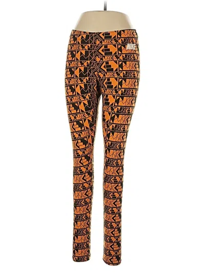 Pre-owned Nike Leggings In Orange