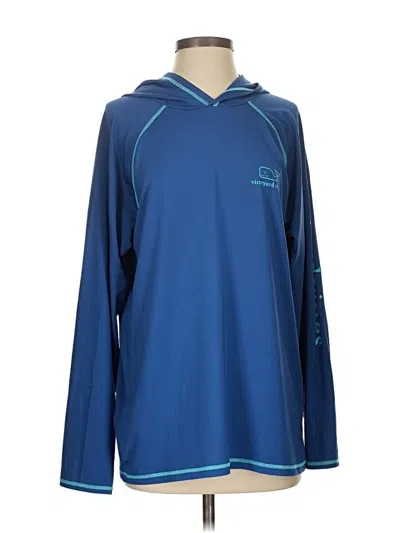 Pre-owned Vineyard Vines Performance Pullover Hoodie In Blue
