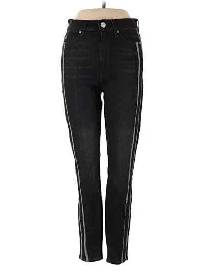 Pre-owned 7 For All Mankind Jeggings In Black