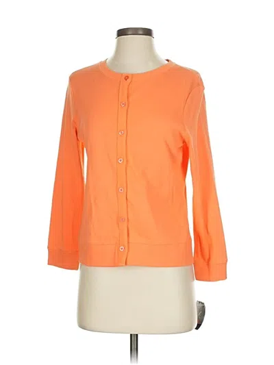 Pre-owned Rafaella Cardigan Sweater In Orange