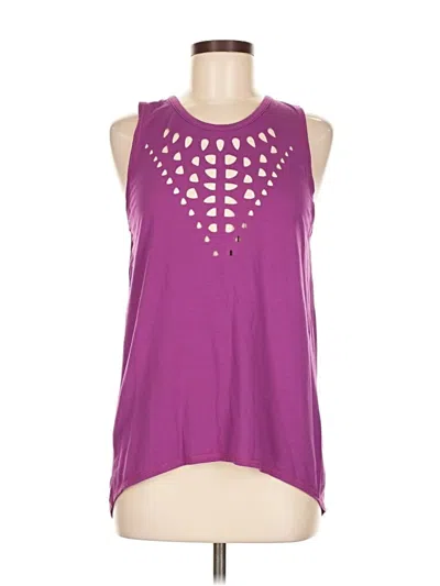 Pre-owned Glyder Tank Top Purple Halter Neckline Tops