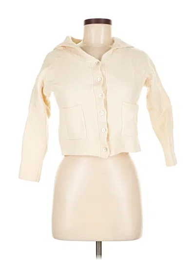 Pre-owned Zara Cardigan Sweater In White