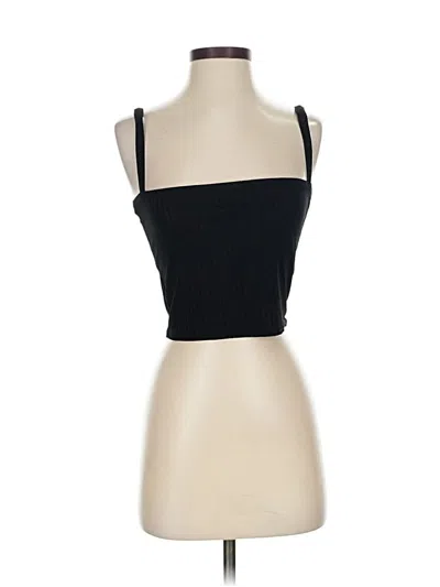 Pre-owned Nasty Gal Inc. Tank Top Black Strapless Neckline Tops