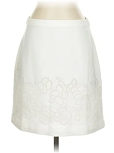 Pre-owned Club Monaco Formal Skirt In White