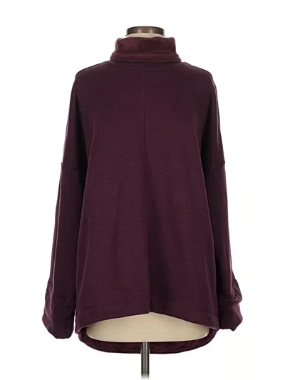 Pre-owned Athleta Turtleneck Sweater In Burgundy