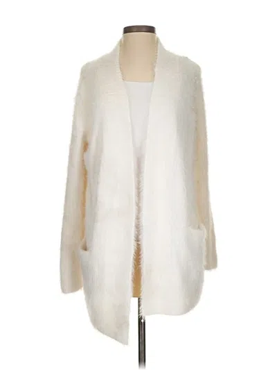 Pre-owned Banana Republic Cardigan Sweater In White