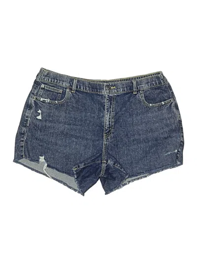 Pre-owned Aerie Denim Shorts In Blue