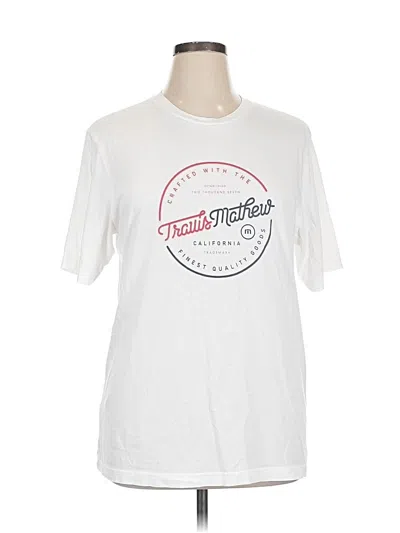 Pre-owned Travis Mathew Short Sleeve T-shirt In White