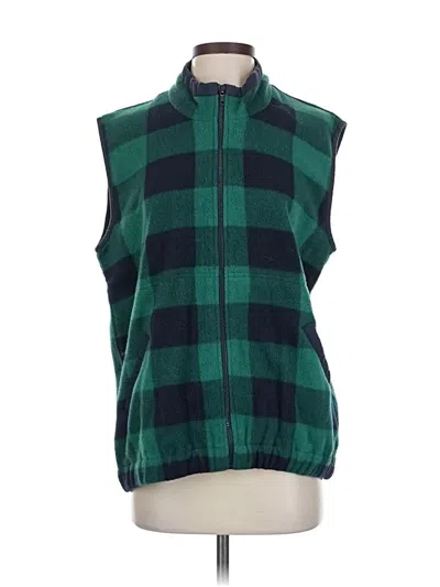 Pre-owned Rafaella Vest In Green