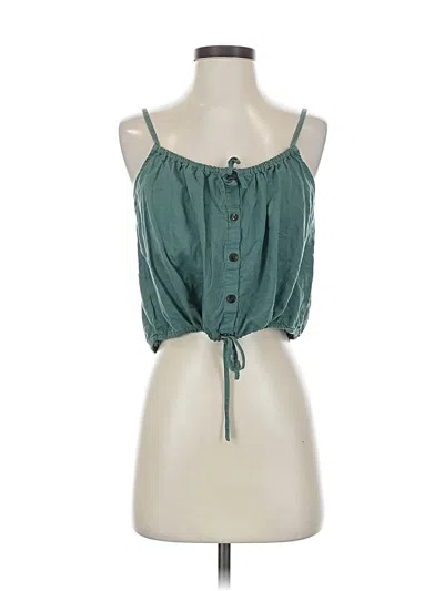 Pre-owned Madewell Sleeveless Blouse In Blue