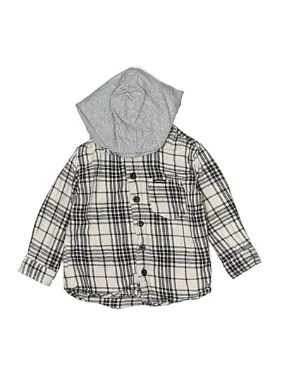 Pre-owned Volcom Kids' Long Sleeve Top Ivory Tops In White