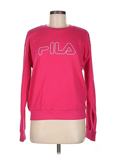 Pre-owned Fila Sweatshirt In Pink