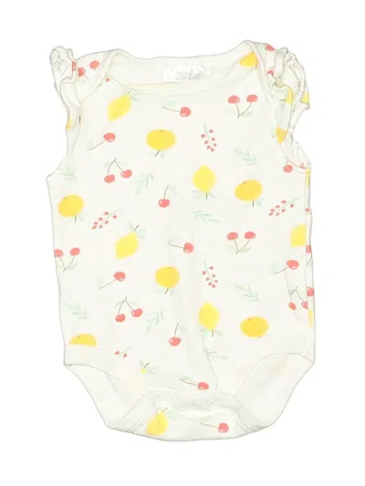 Pre-owned Assorted Brands Babies' Short Sleeve Onesie In Yellow