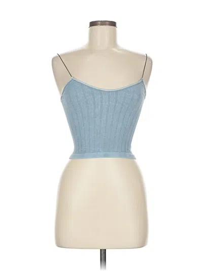 Pre-owned Nikibiki Tank Top Blue Strapless Neckline Tops