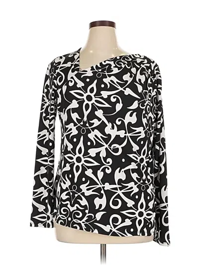 Pre-owned Narciso Rodriguez For Design Nation Long Sleeve Blouse In Black