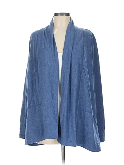 Pre-owned St. John's Bay Cardigan Sweater In Blue