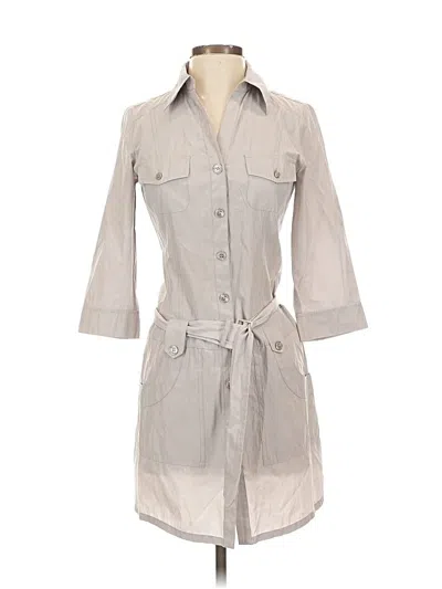 Pre-owned Armani Collezioni Trenchcoat In Gray