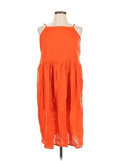 Pre-owned Melrose And Market Casual Dress In Orange
