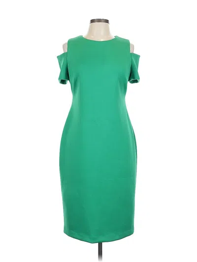 Pre-owned Calvin Klein Cocktail Dress In Green