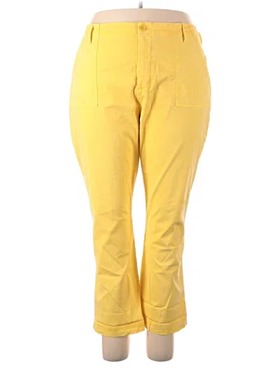 Pre-owned Lucky Brand Casual Pants In Yellow