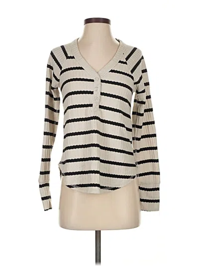 Pre-owned Chaser Cardigan Sweater In White