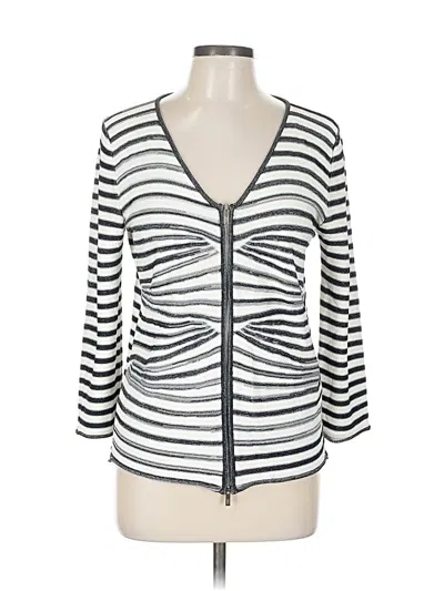 Pre-owned Armani Collezioni Cardigan Sweater In Silver