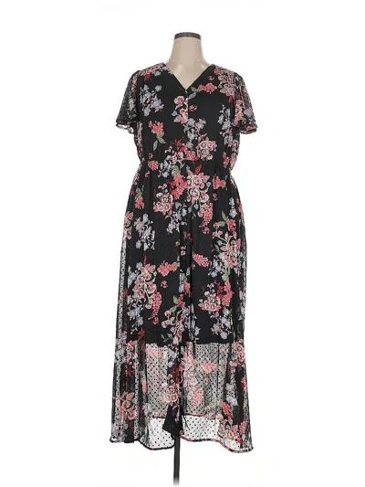 Pre-owned Lane Bryant Casual Dress In Black