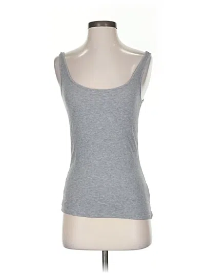 Pre-owned Goldie Tank Top Gray Strapless Neckline Tops