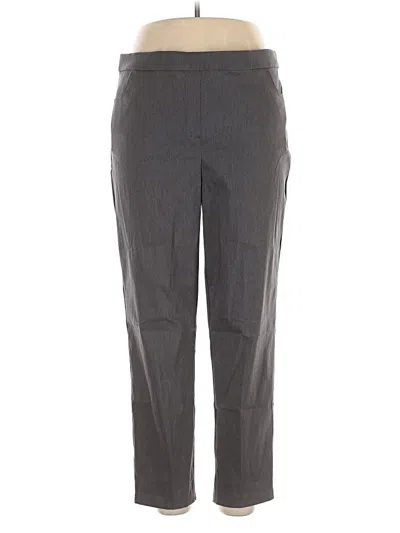 Pre-owned Alfred Dunner Casual Pants In Gray