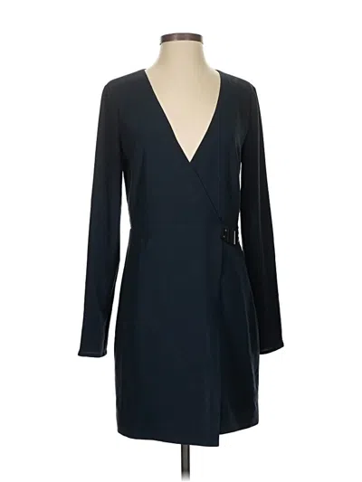 Pre-owned Halston Heritage Cocktail Dress In Blue