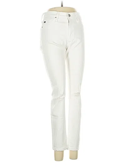 Pre-owned Adriano Goldschmied Jeans In White