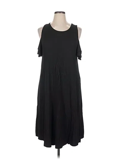 Pre-owned Milan Kiss Casual Dress In Black