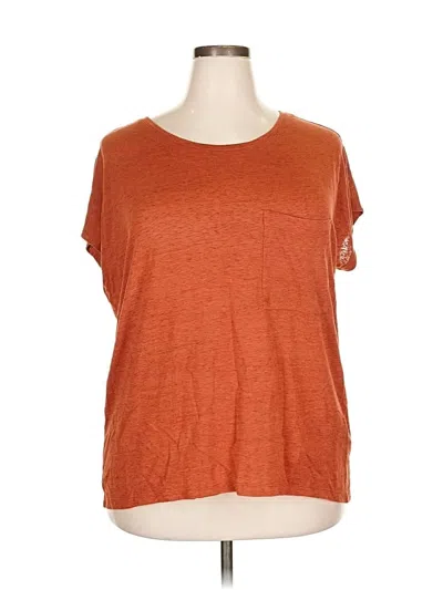 Pre-owned Caslon Short Sleeve T-shirt In Orange