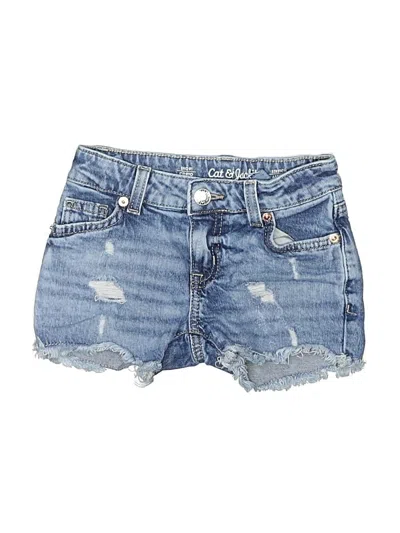 Pre-owned Cat & Jack Kids' Denim Shorts In Blue