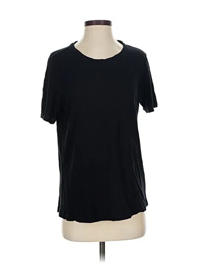 Pre-owned Splendid Short Sleeve T-shirt In Black