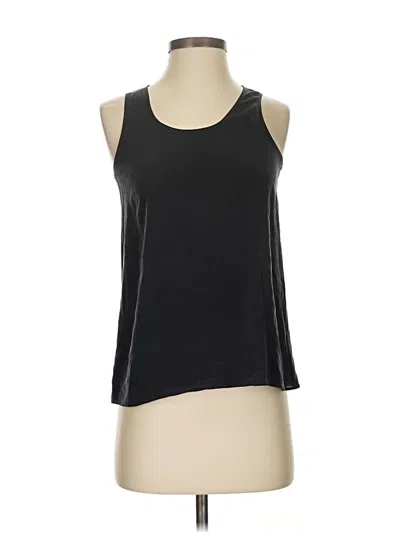 Pre-owned Everlane Sleeveless Silk Top Black Halter Neckline Tops